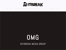 Tablet Screenshot of outbreakmediagroup.com